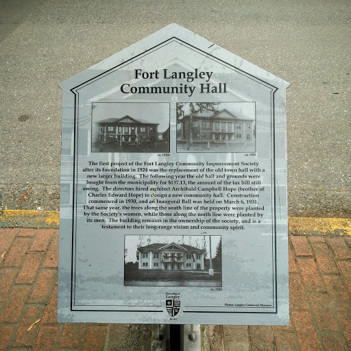 Fort Langley Community Hall [Photo caption: ca. 1920s] [Photo caption: ca. 1931] The first project of the Fort Langley Community Improvement Society after its foundation in 1924 was the...