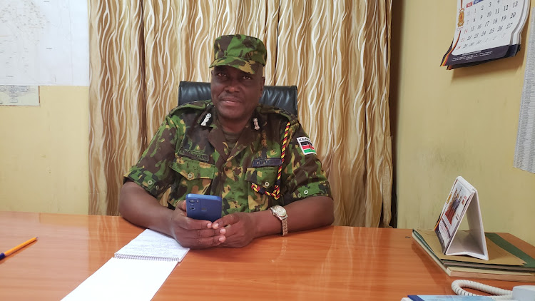 The new Narok County Police Commander Riko Ngare