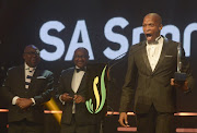 Luvo Manyonga during the SA Sports Awards at Emperors Palace on November 12, 2017 in Johannesburg, South Africa.