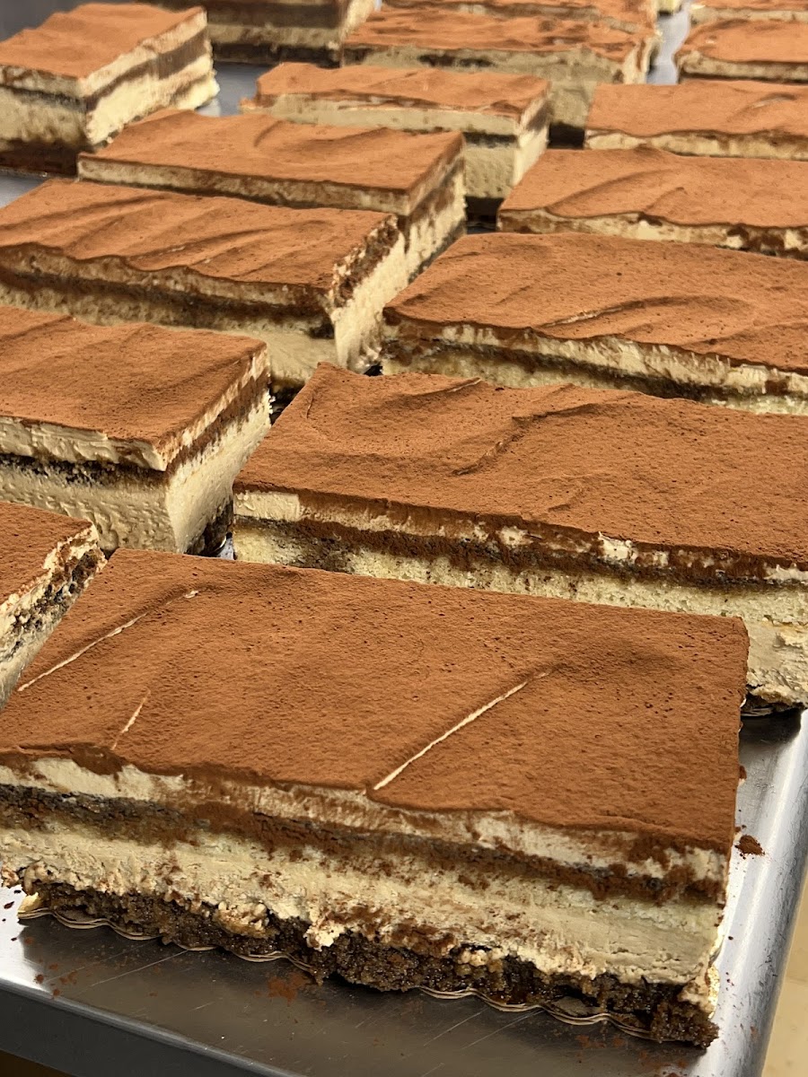 Our famous Tiramisu…. If you are lucky to order while available. They sell out fast.