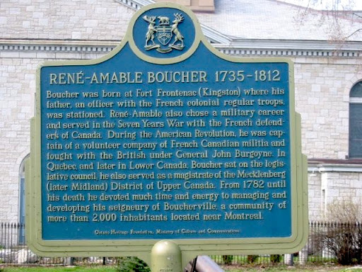 Boucher was born at Fort Frontenac (Kingston) where his father, an officer with the French colonial regular troops, was stationed. René-Amable also chose a military career and served in the Seven...