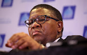 Sports minister Fikile Mbalula during the SASCOC Press Conference at Moses Mabhida Stadium on March 14, 2017 in Durban, South Africa.