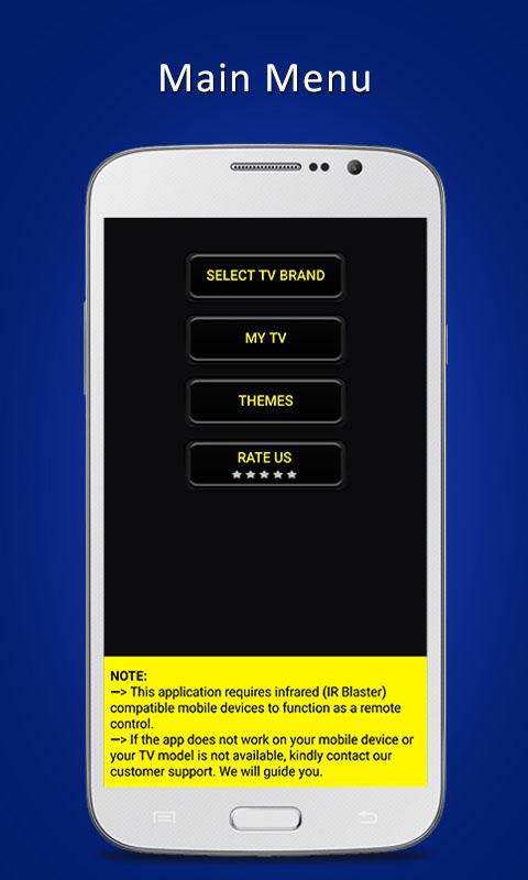 Android application Universal TV Remote Control screenshort