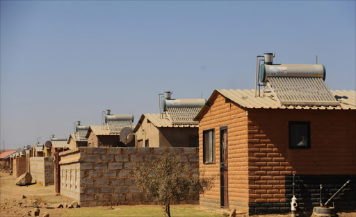 Typical houses built as part of the government’s housing programme.