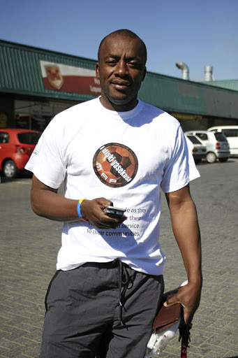 Ex-Bafana Bafana player, now pub owner, Maimane Phiri was robbed. / MABUTI KALI