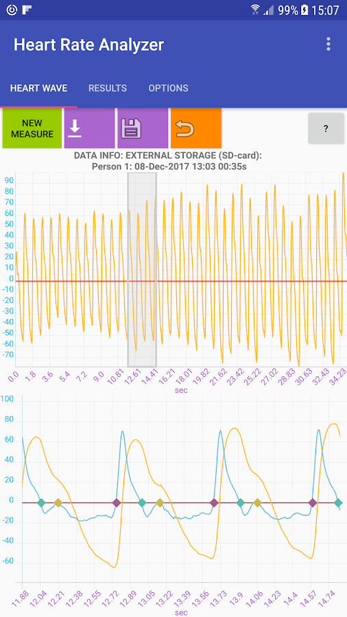 Heart Rate Analyzer — приложение на Android