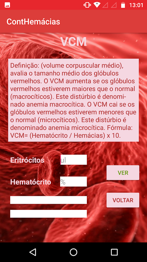 Contagem de Hemacias — приложение на Android