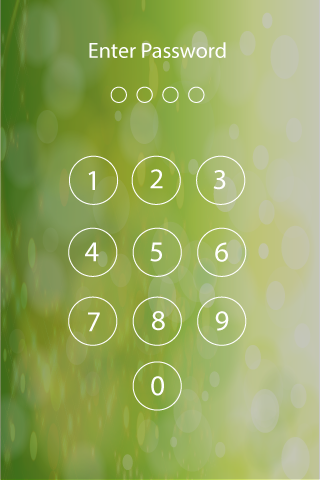 Android application Lock screen password screenshort