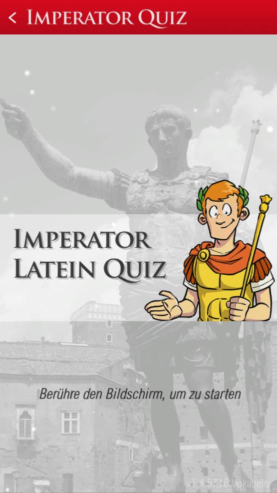 Android application Imperator Latin Quiz screenshort