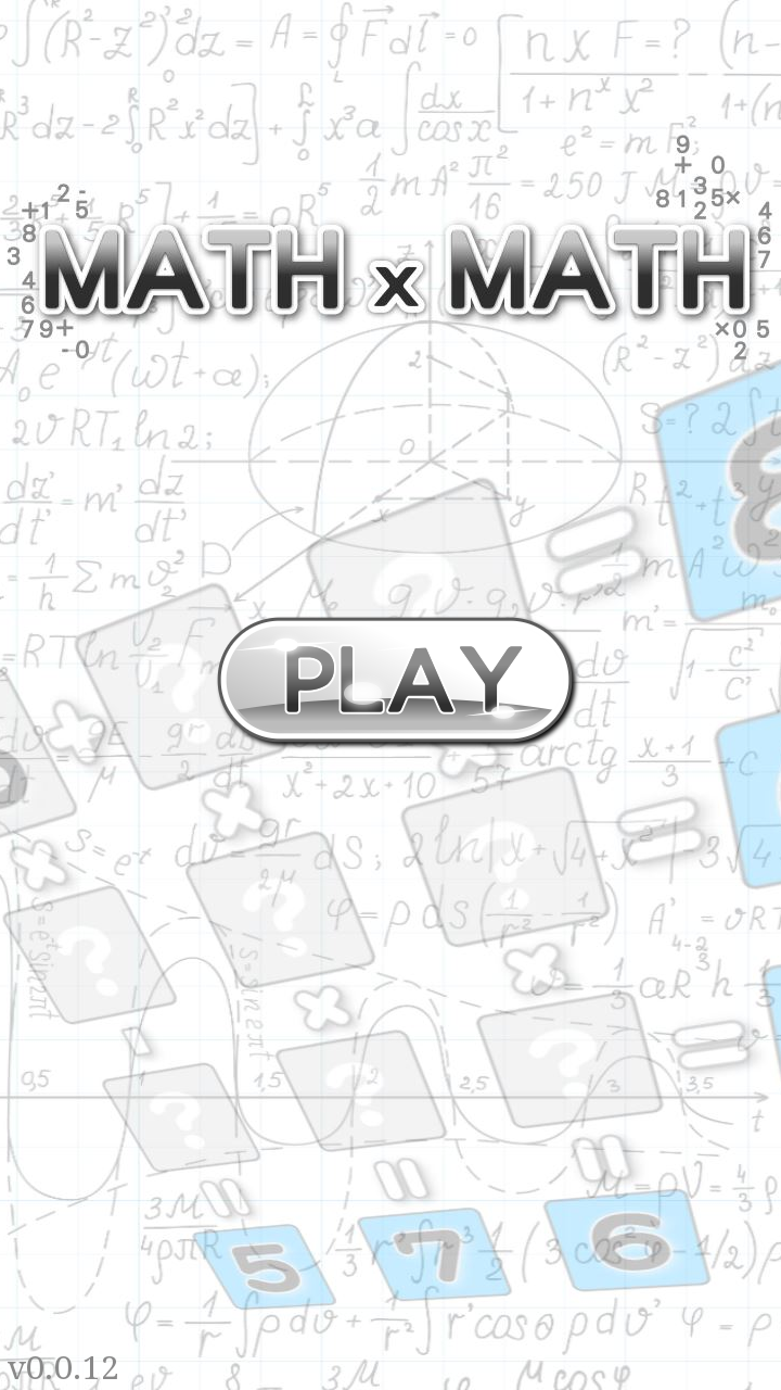 Android application Math x Math(Math game) screenshort