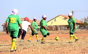 Vakhegula flex their muscles at training. The grannies team currently needs talented players to beef up their squad. 