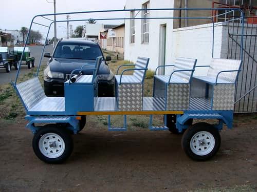 Is this the future of transport for South Africans? Facebook user Djo BaNkuna says his factory in Limpopo is producing donkey carts with sound systems, seat belts and lights. Picture: DJO BANKUNA/FACEBOOK.
