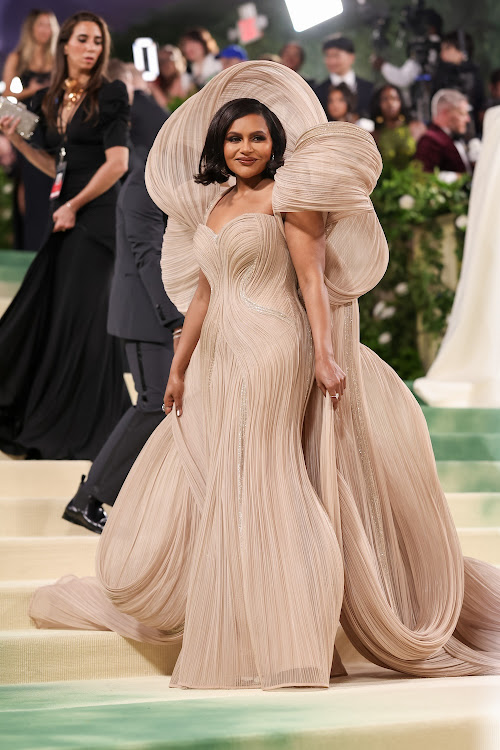 Mindy Kaling attended the 2024 Met Gala in New York last night.