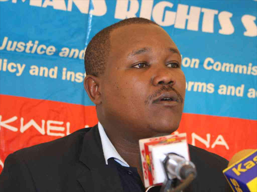 KHRC commissioner Tom Kagwe speaks to the press /FILE Moreover, through