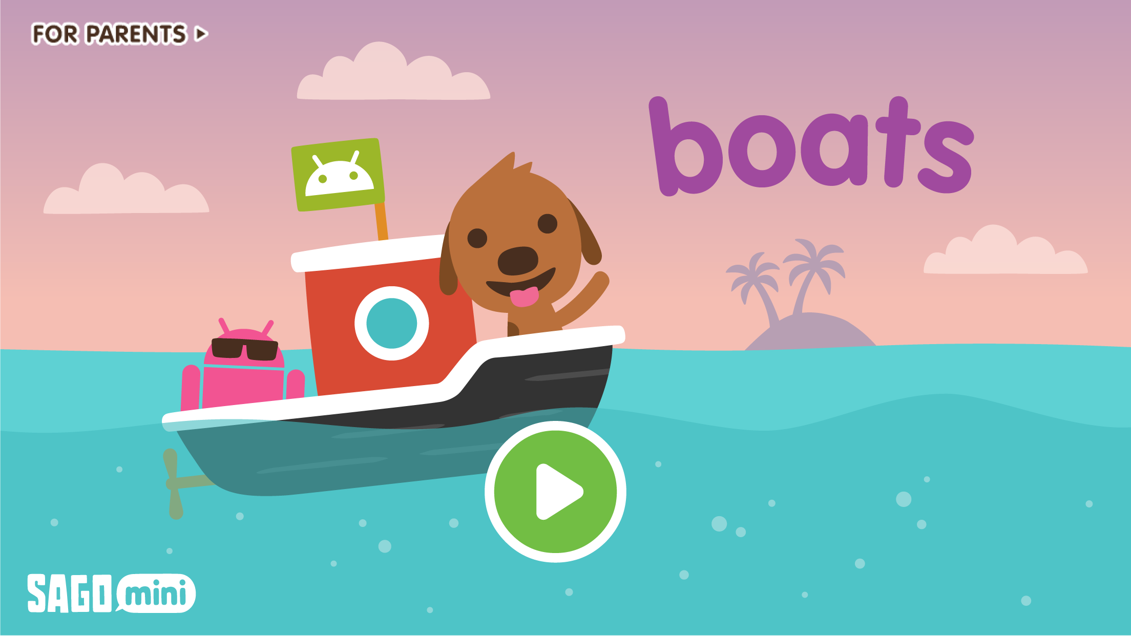 Android application Sago Mini Boats: Free Edition screenshort