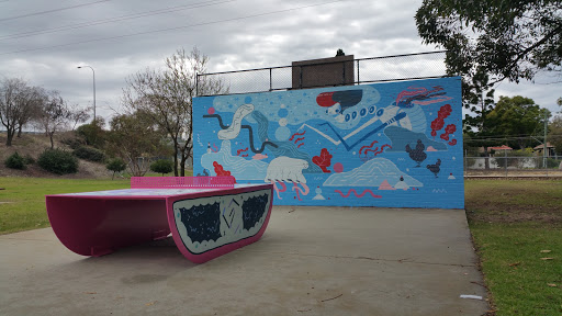 James Cooper Mural and Public Ping-Pong Table