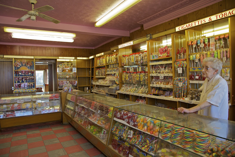 Keeping a nostalgic seaside tradition alive and fully stocked against a diminishing tide. (Funai's Rock shop, Girvan)