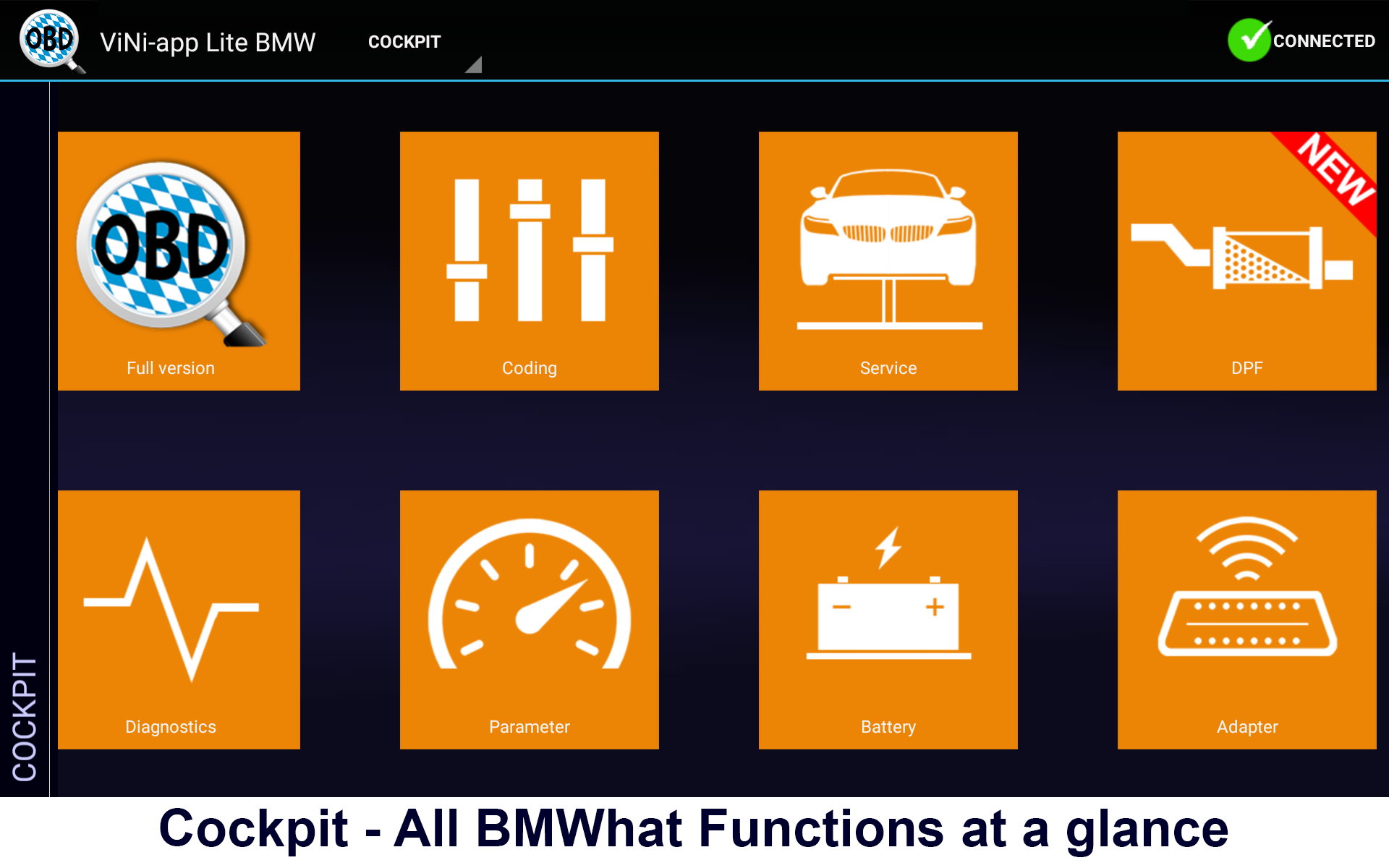 Android application Carly for BMW screenshort