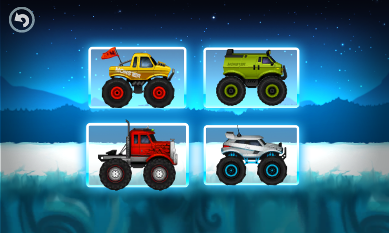 Android application Monster Truck Winter Racing screenshort