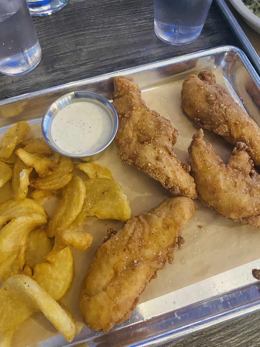 Gf chicken tenders + fries!