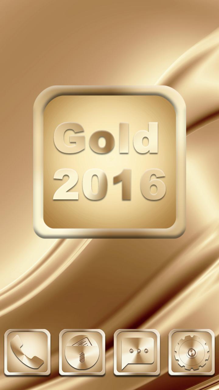 Android application Gold 2016 Theme screenshort