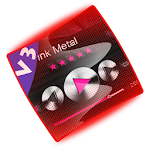Pink Metal PlayerPro Skin Apk