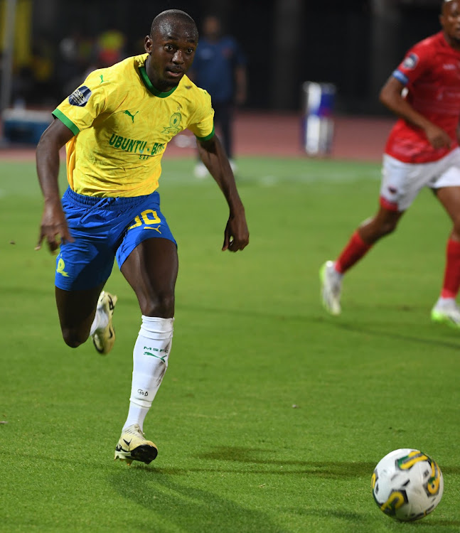 Peter Shalulile of Mamelodi Sundowns has had a lean spell in front of goal this year