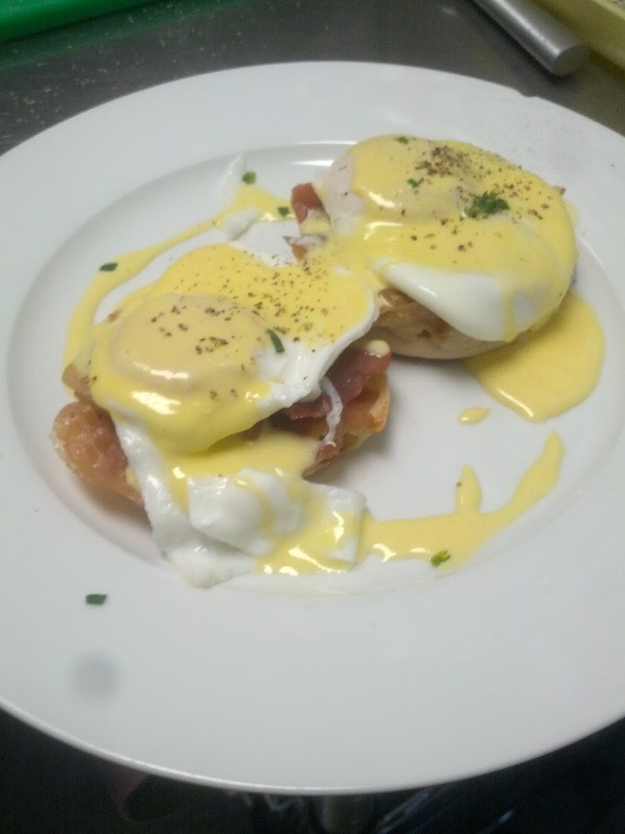 Our House version of Eggs Benedict that we call it Eggs Cumberbatch!  (If you get that...you'll fit 