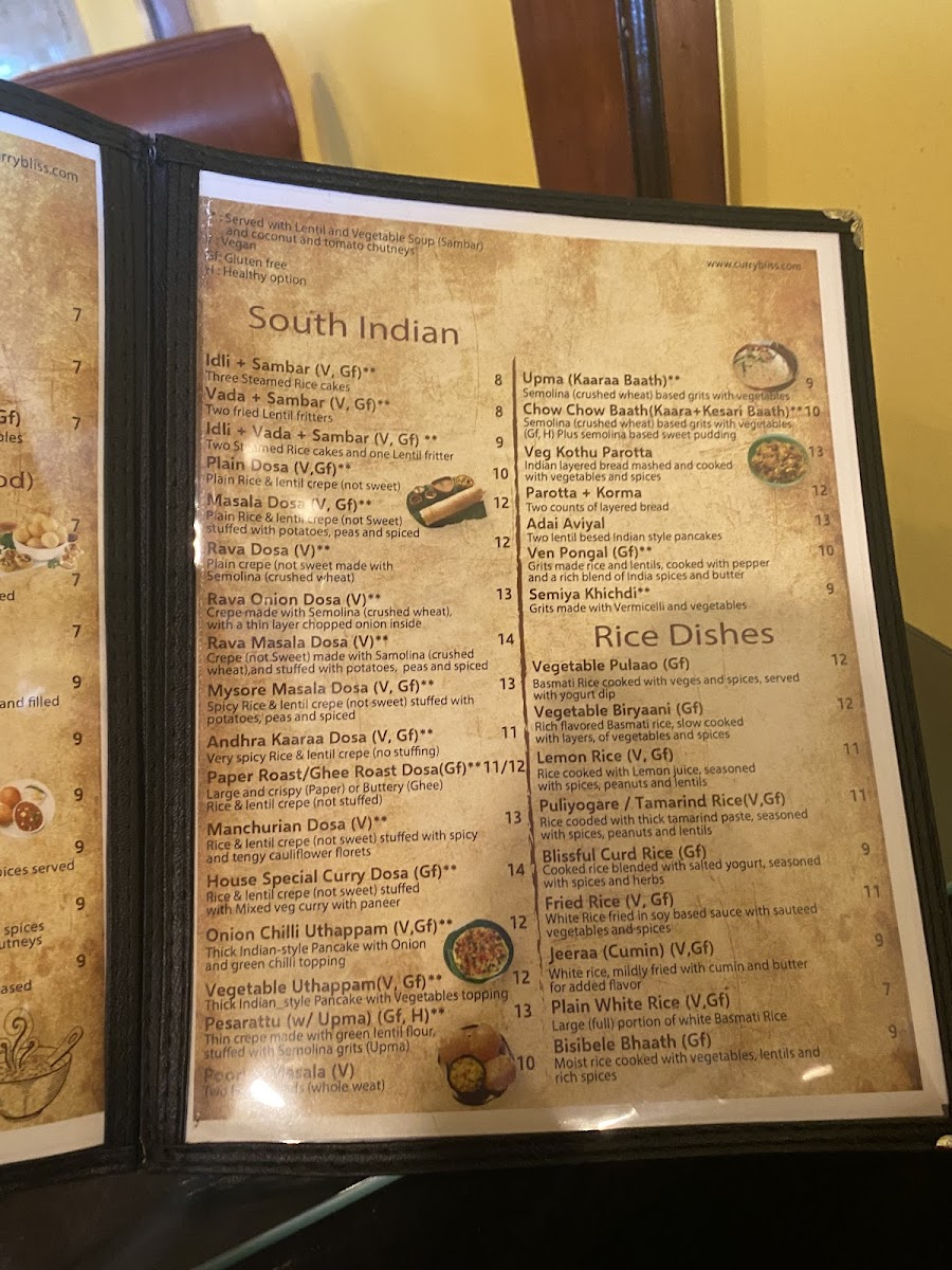 Gluten-Free at Curry Bliss