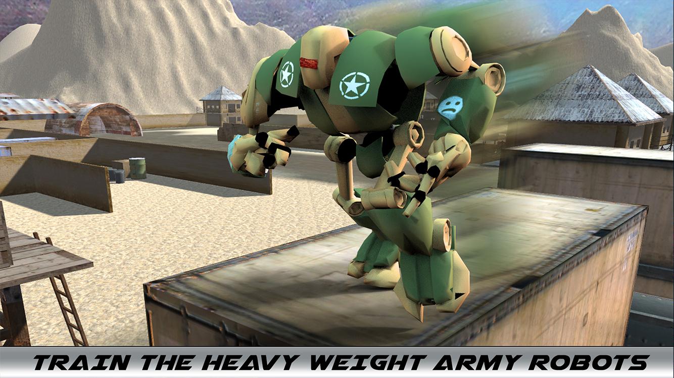 Android application Army Training X Ray Robots 3D screenshort