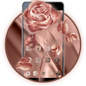 Download Rose Gold Rosette Theme For PC Windows and Mac