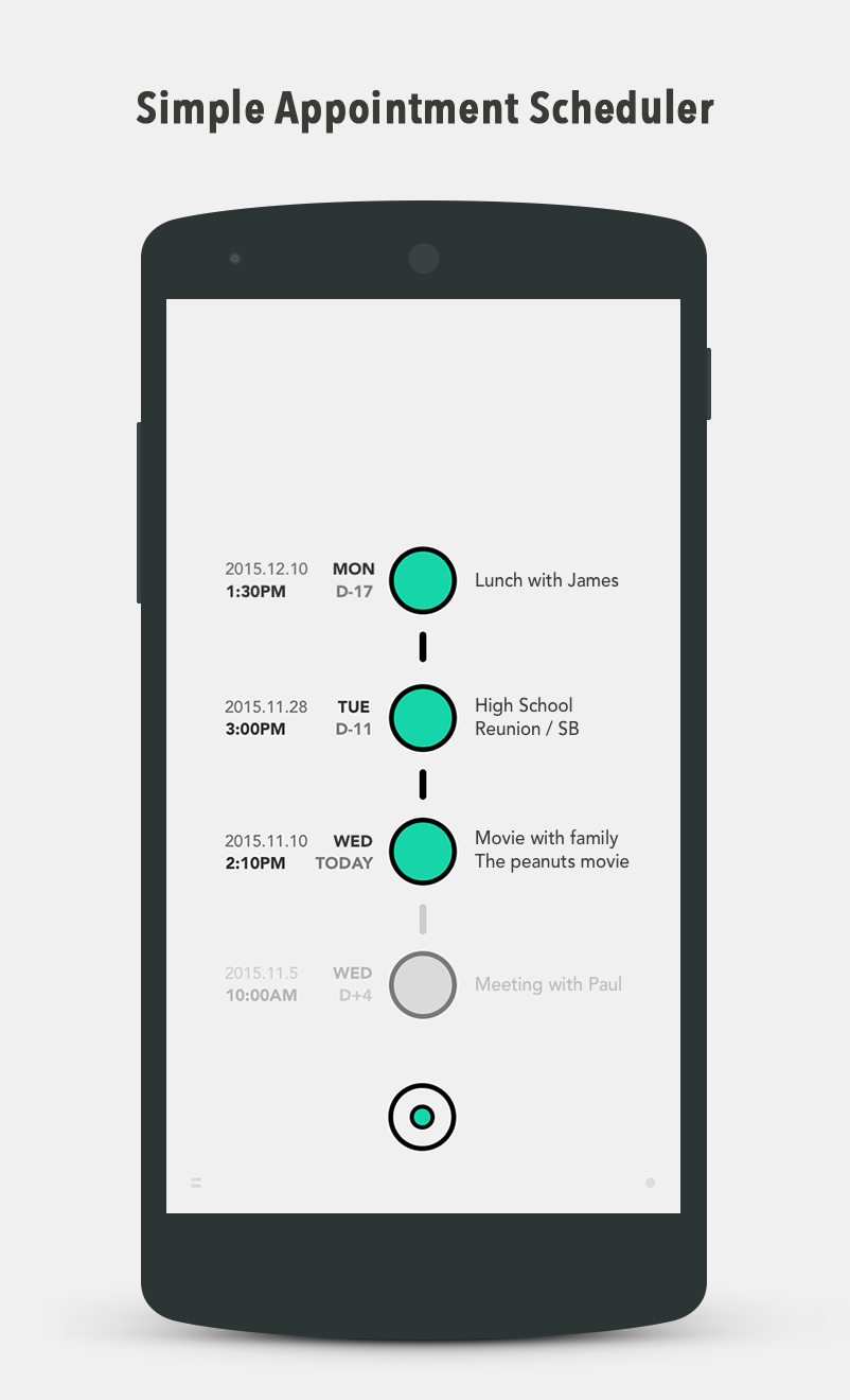 Android application YAKSOK - appointment scheduler screenshort