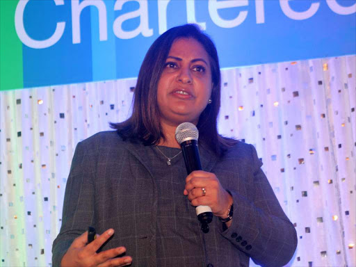 OUTLOOK: Standard Chartered Bank chief economist Razia Khan at a media briefing in Nairobi yesterday.