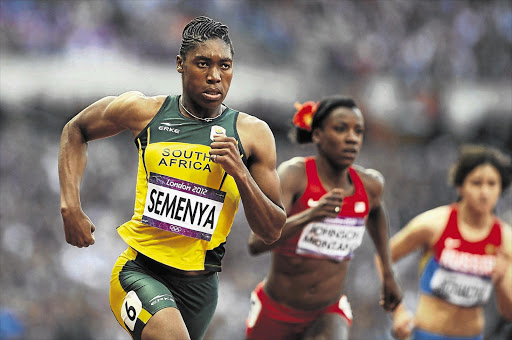 Caster Semenya easily won her semi-final in the women's 800m at the Olympic Games in London last night, firing a broadside at Kenya's defending Olympic champion, Pamela Jelimo, with a season's best of 1min 57.67sec. The final is tomorrow night