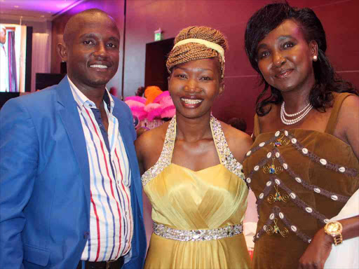Adonai Cake's Allan Chiera with his wife Ann Chiera and former judiciary chief registrar Gladys Boss Shollei.