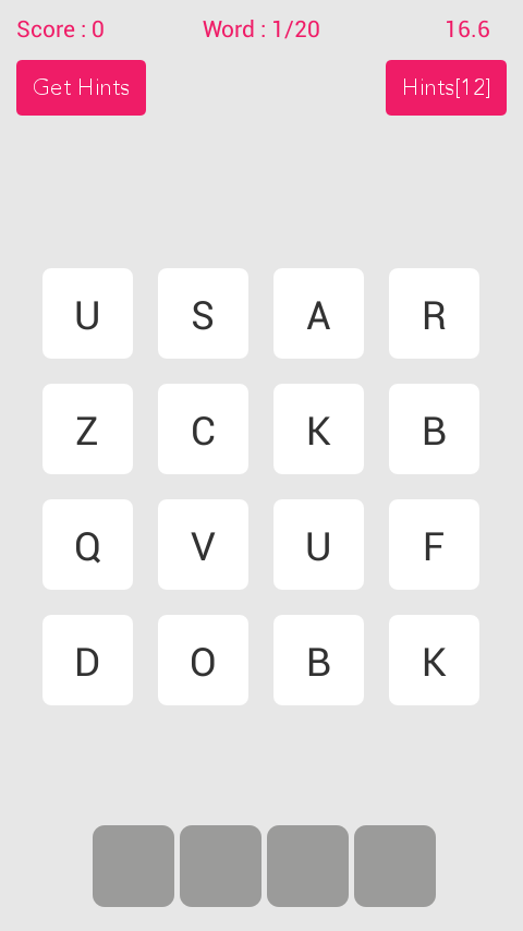 Android application Word Brain Game screenshort