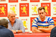 Coach John Dobson of Western Province and Captain Chris Van Zyl of Western Province during the Currie Cup match between Xerox Golden Lions and DHL Western Province at Emirates Airline Park on September 15, 2018 in Johannesburg, South Africa.  
