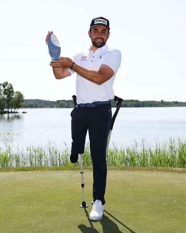 TION Juan Postigo Arce poses after he clinched the first mixed G4D Tour title in Sweden in June last year