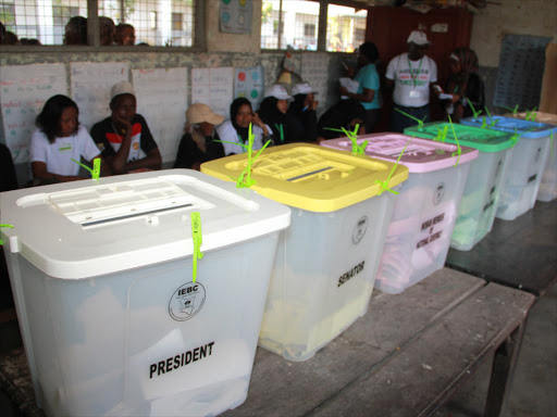 A file photo of ballot boxes. /ELKANA JACOB