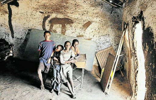LET DOWN: Thousands of Eastern Cape pupils still attend class in mud schools. Picture: FILE
