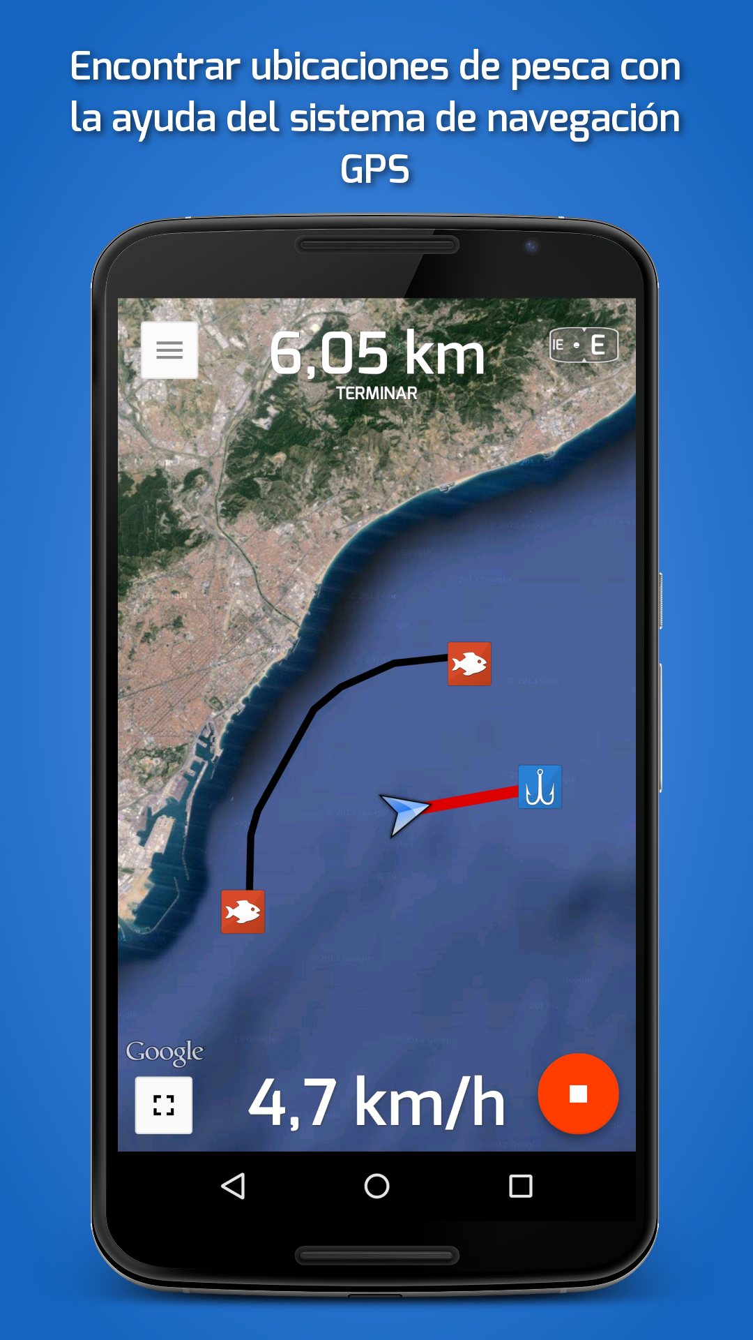 Android application Fishing Points - Fishing App screenshort
