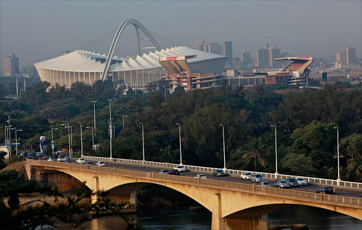 The Moses Mabhida stadium in Durban. Pic: Tebogo Letsie. 28/04/2010. © The Times