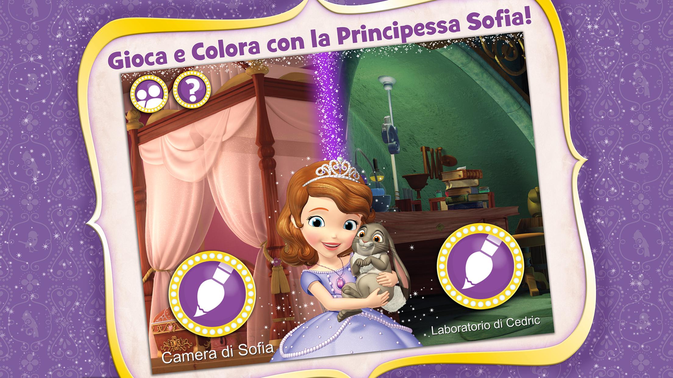 Android application Sofia the First Color and Play screenshort