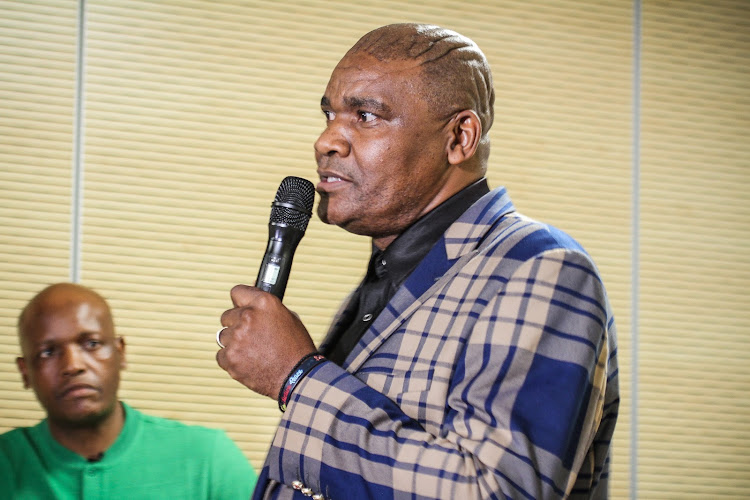 Coach Molefi Ntseki during the 2019 African Cup Of Nations South Africa U23 Team Arrival at the OR Tambo Airport, Johannesburg on 23 November 2019.