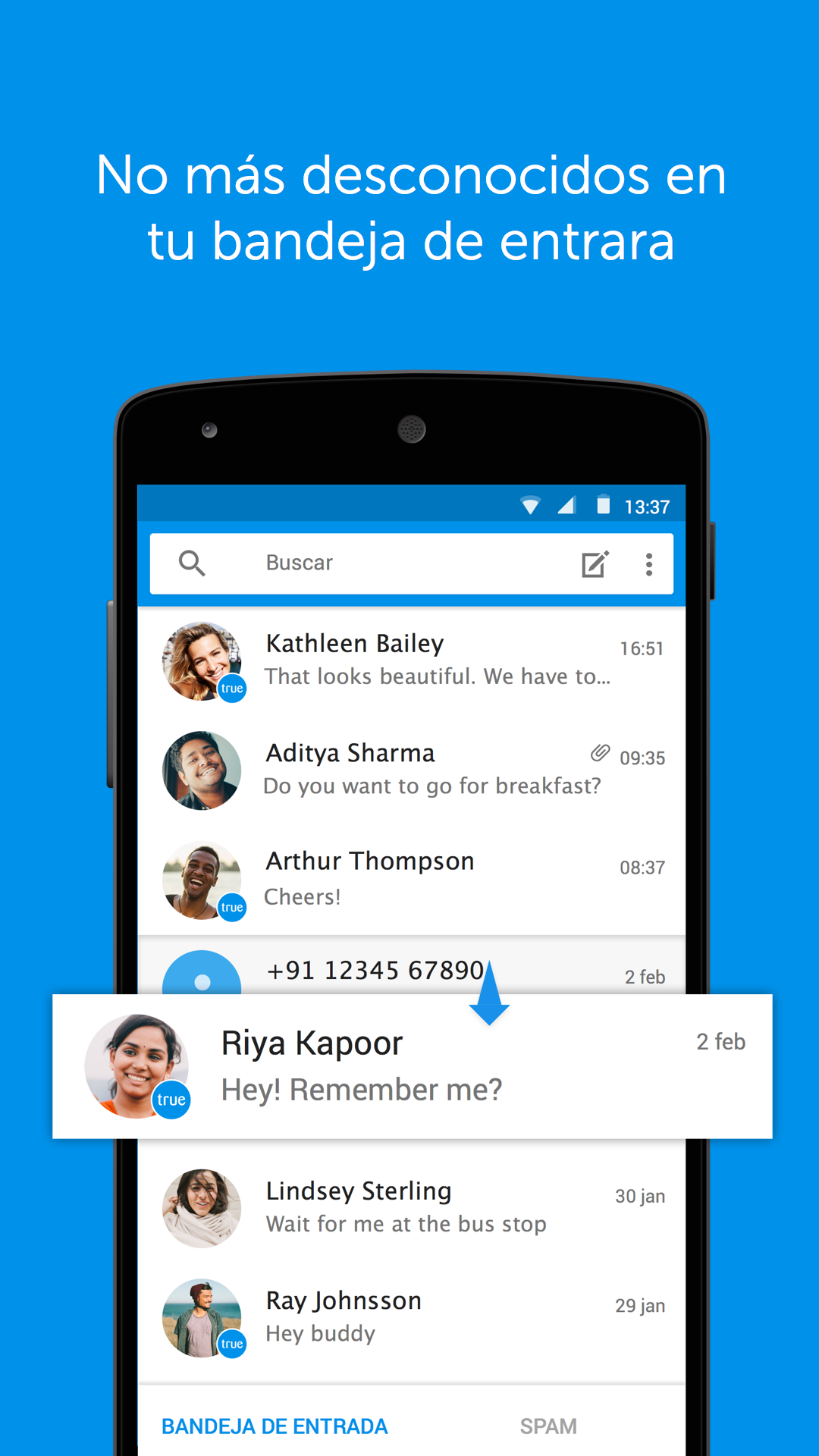 Android application Truemessenger - SMS Block Spam screenshort
