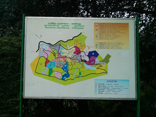 Map of Botanic Garden Hakgala