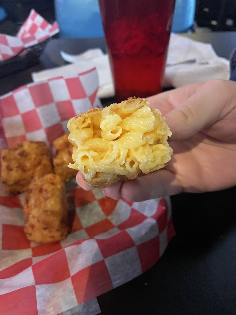 GF mac and cheese bites