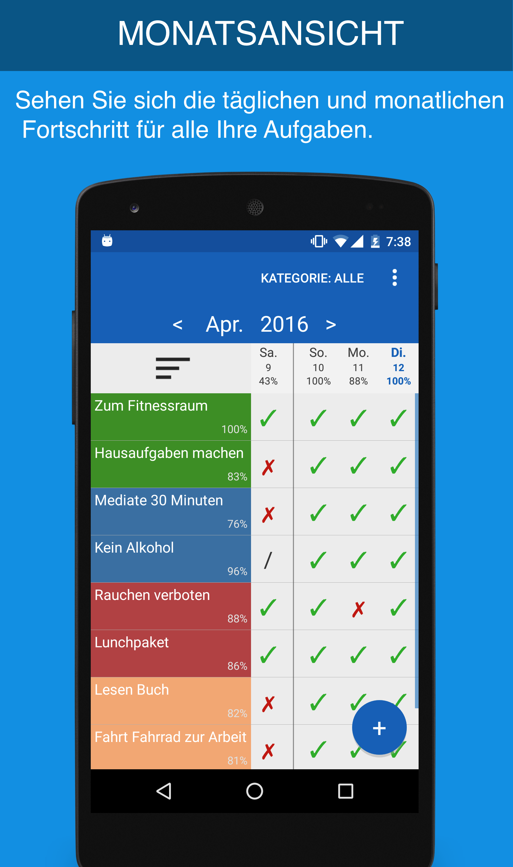 Android application Daily Task Tracker screenshort