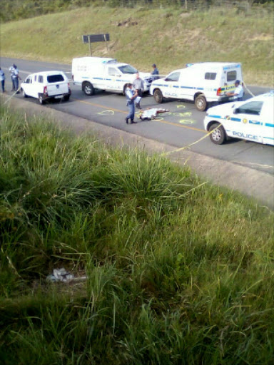 A motorist was shot 11 times and died on the N6 near Ducats 10km from East London Picture: MALIBONGWE DAYIMANE