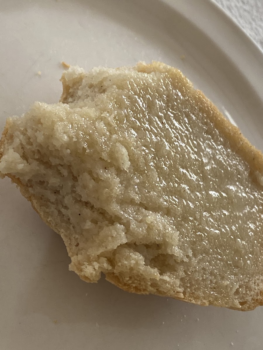 End piece of sourdough w butter